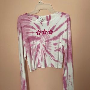 Pink Tye Dye PacSun Long Sleeve Top